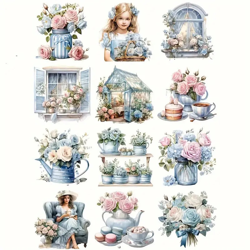 Set de 12 pegatinas para scrapbook (SB001)