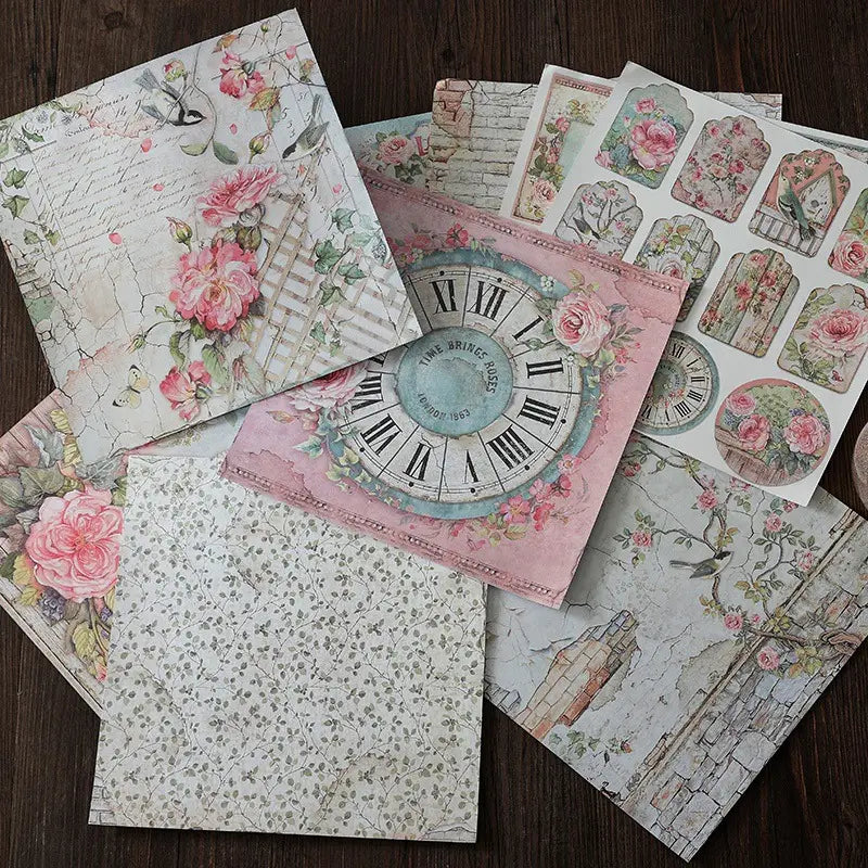 Set de 12 laminas 20x20 cms para scrapbook (SB003)