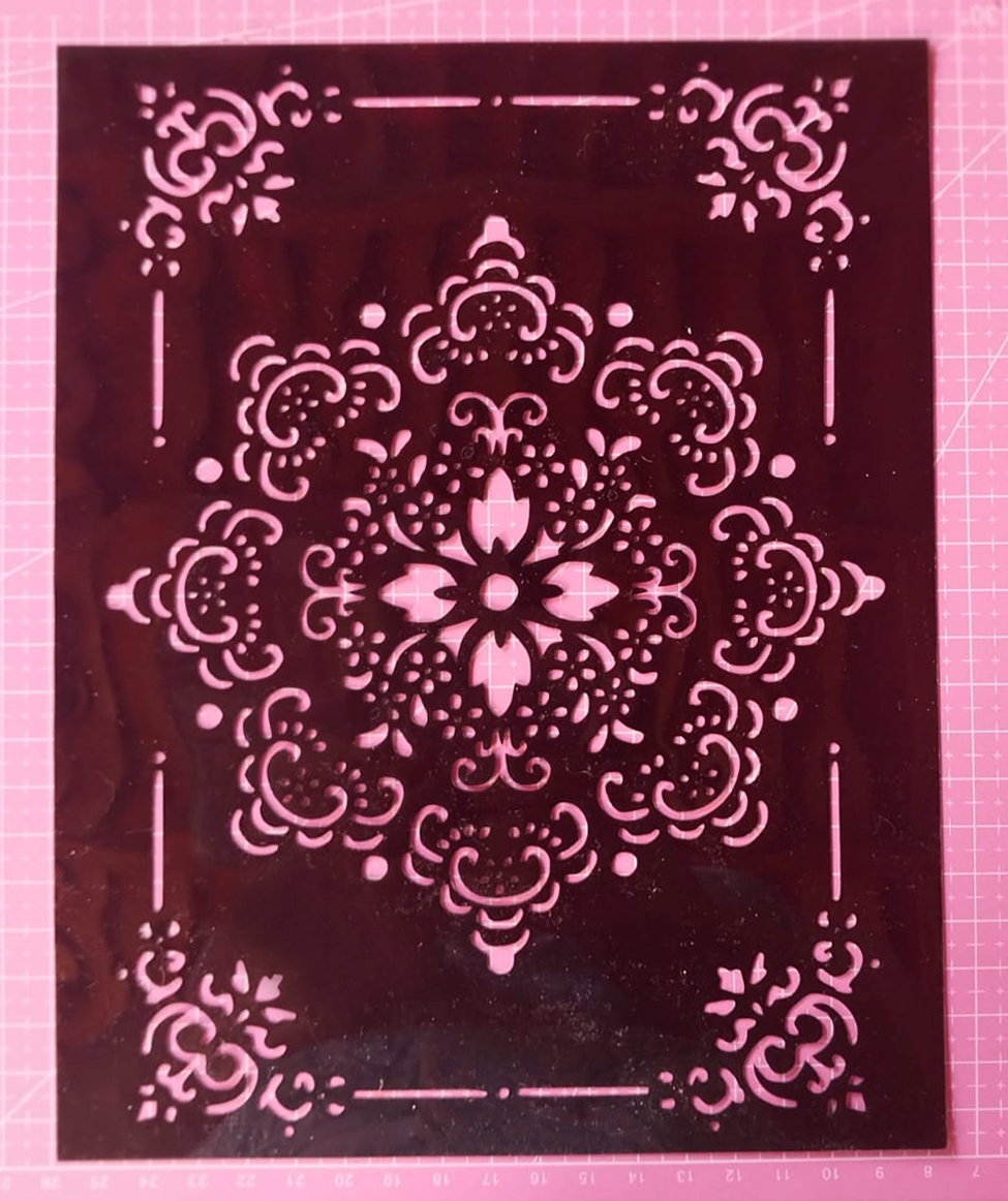 Stencil Mandala 23x18 cms (S102)