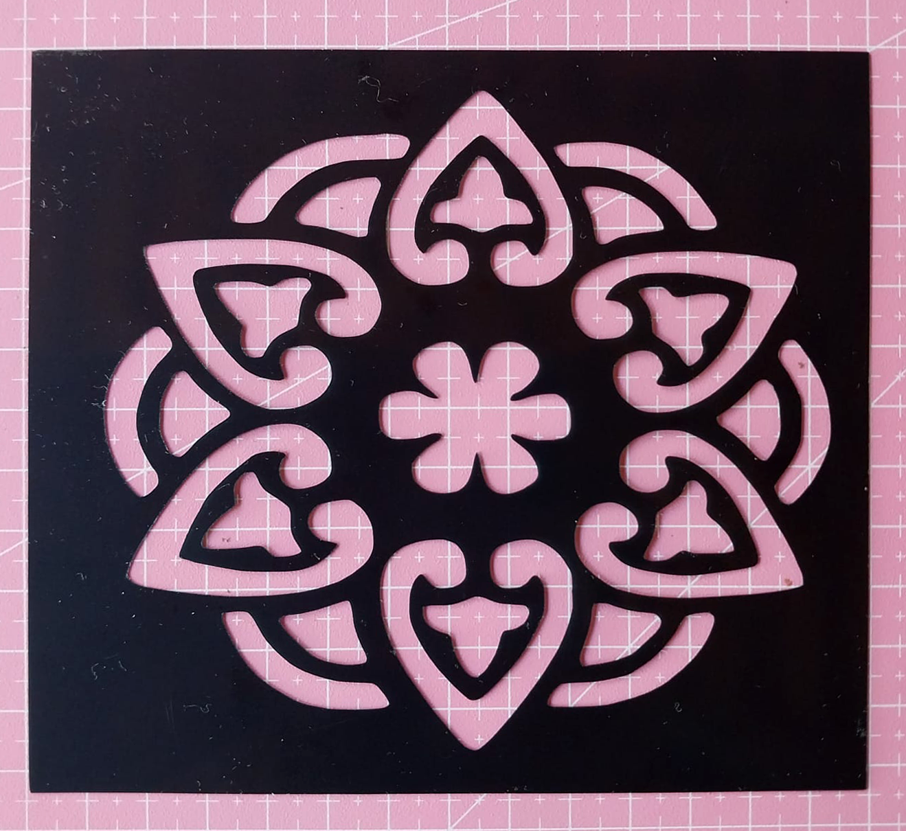 Stencil Mandala 13,5x12 cms (S106)