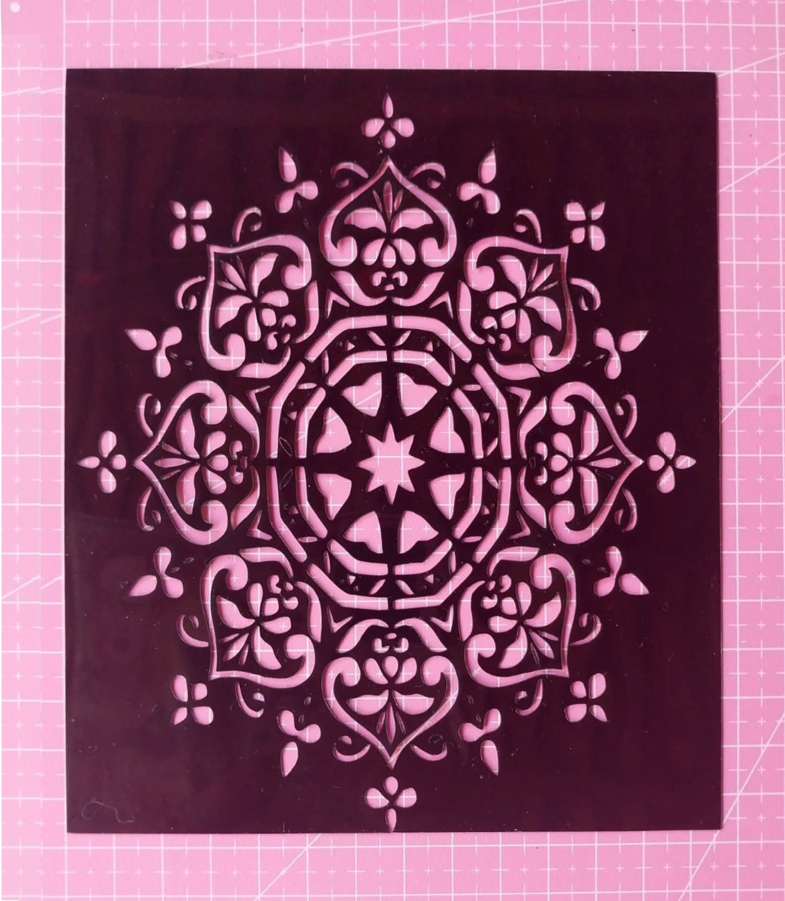 Stencil Mandala 15x13 cms (S107)