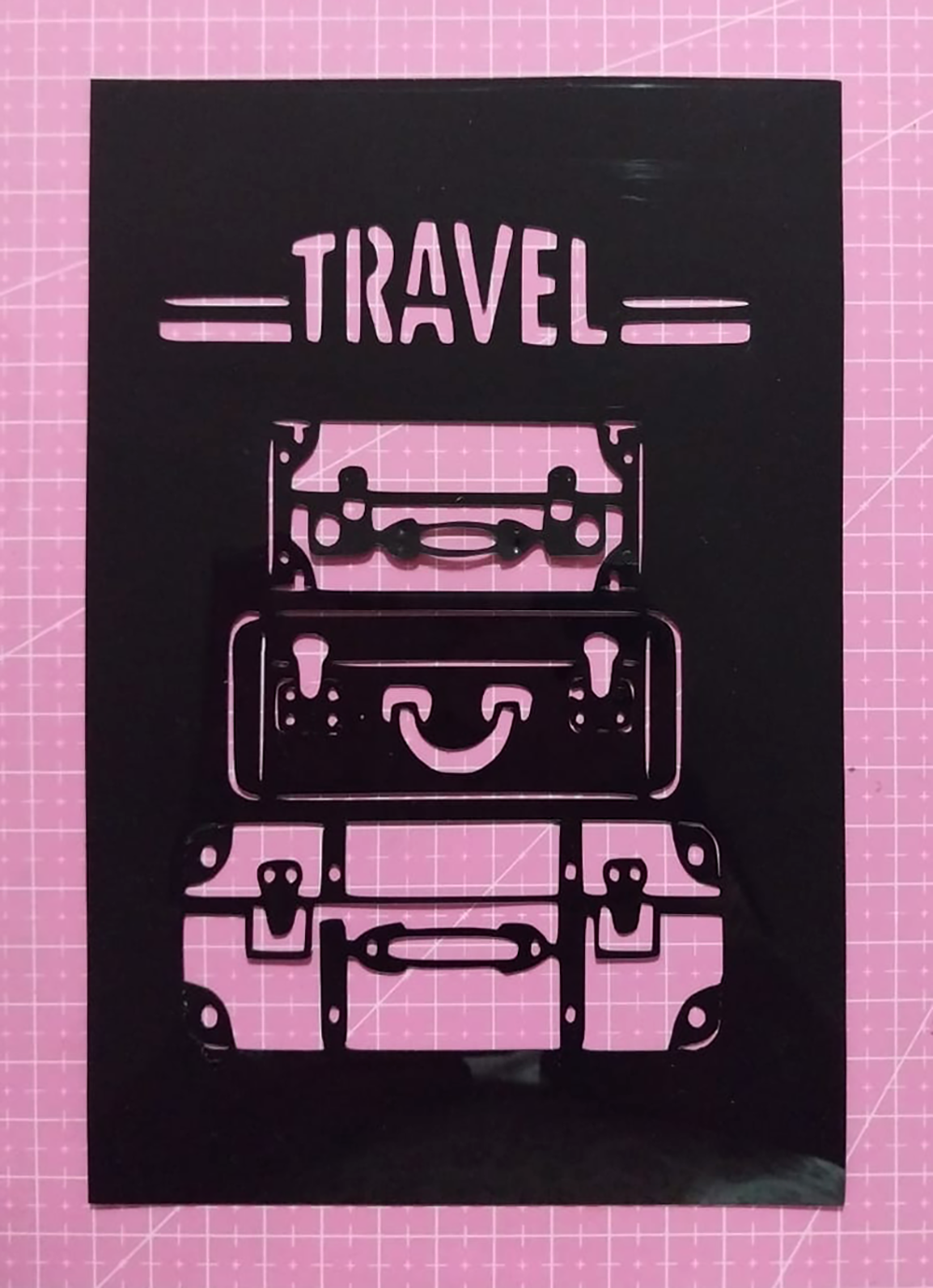 Stencil Travel y Maletas 13x19 cms (S116)