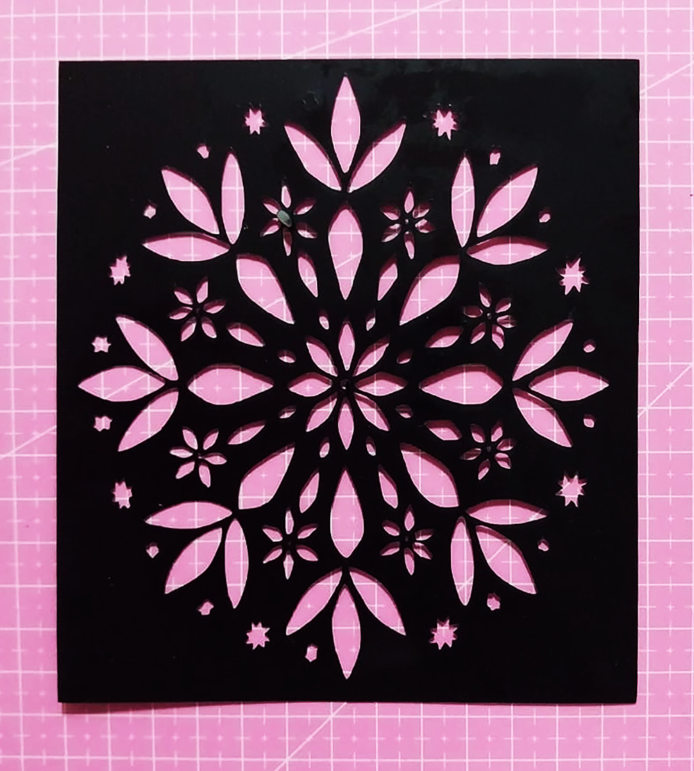 Stencil Mandala 12,5x14 cms (S120)