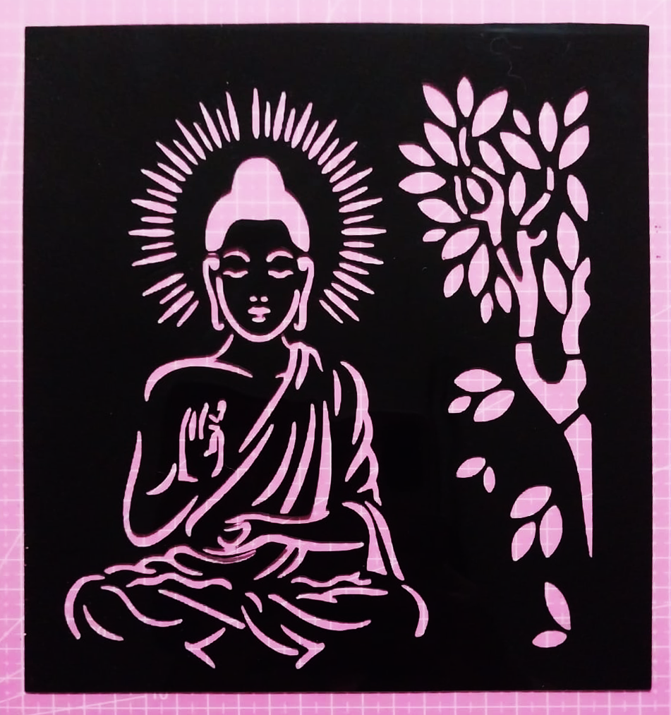 Stencil Buda 20x22,5 cms (S134)