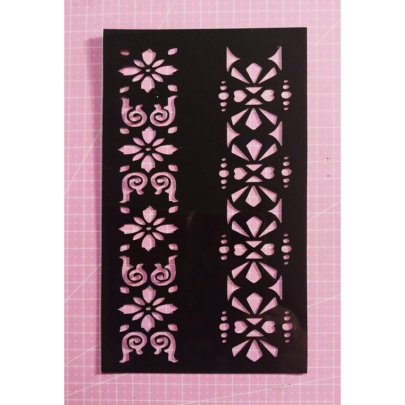 Stencil floral 12x20 cms (S175)