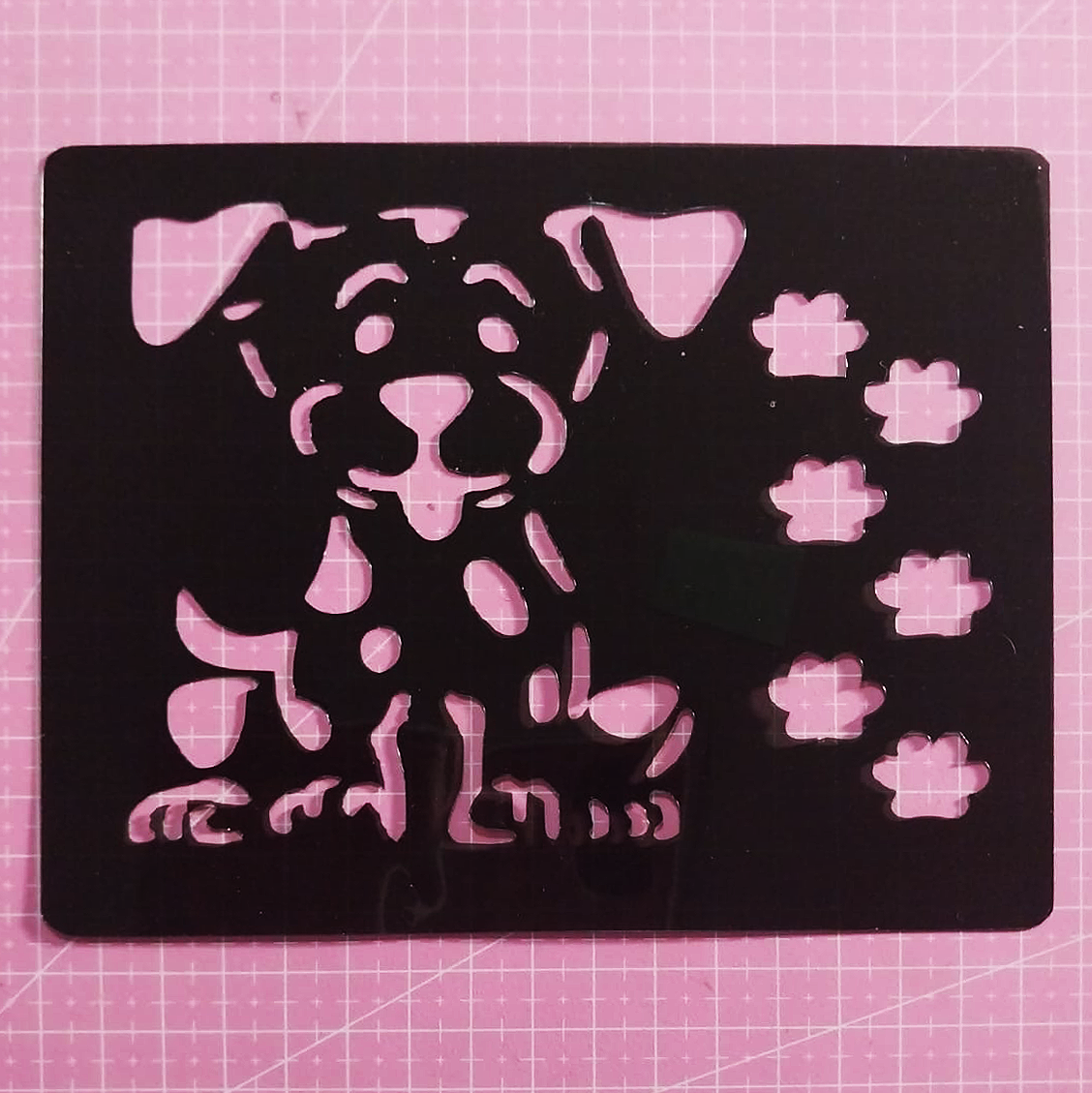 Stencil Perrito 16x13 cms (S178)