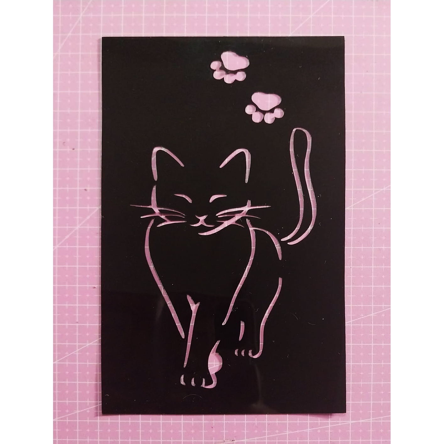 Stencil Gato 11,5x19 cms (S186)