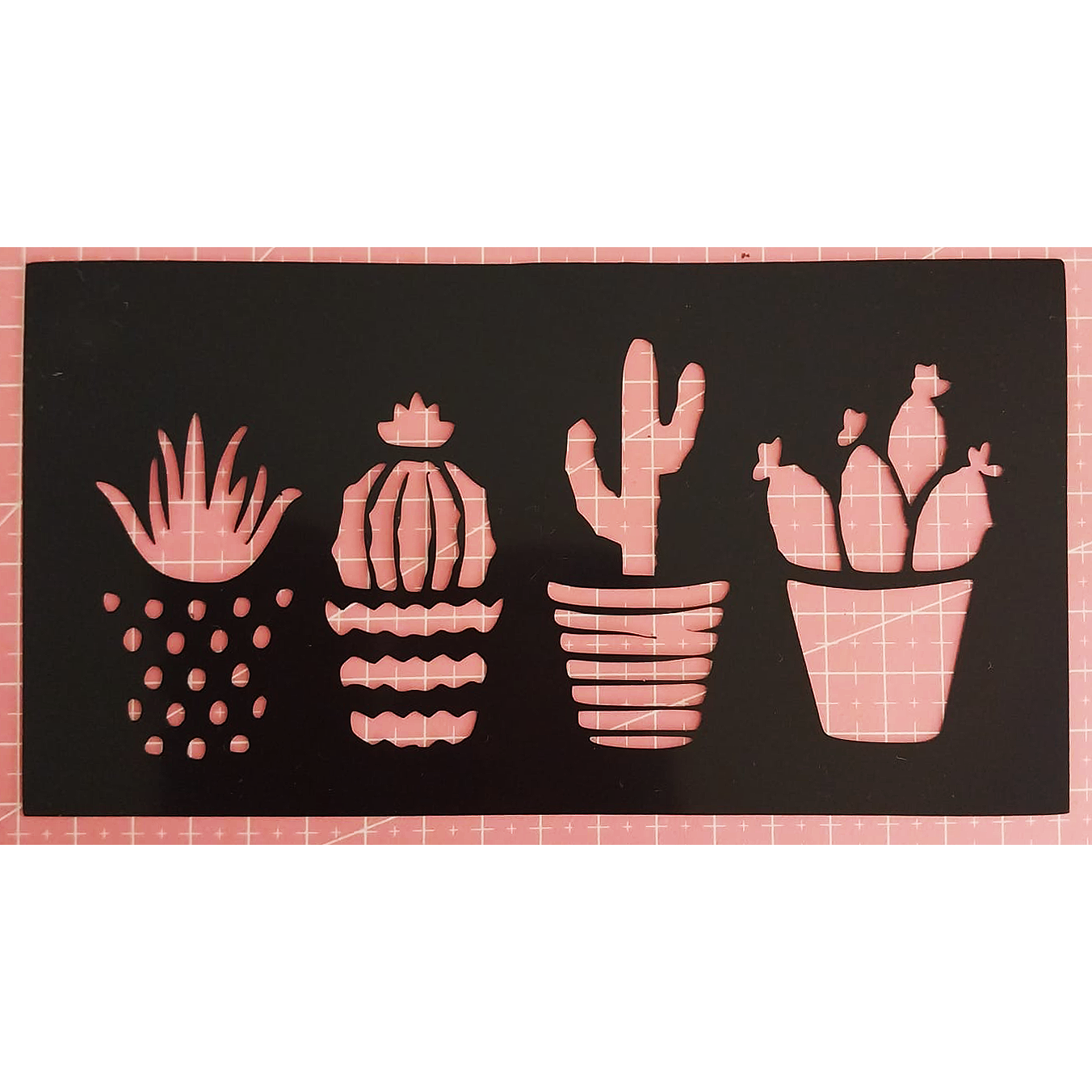 Stencil Cactus 18x9 cms (S189)