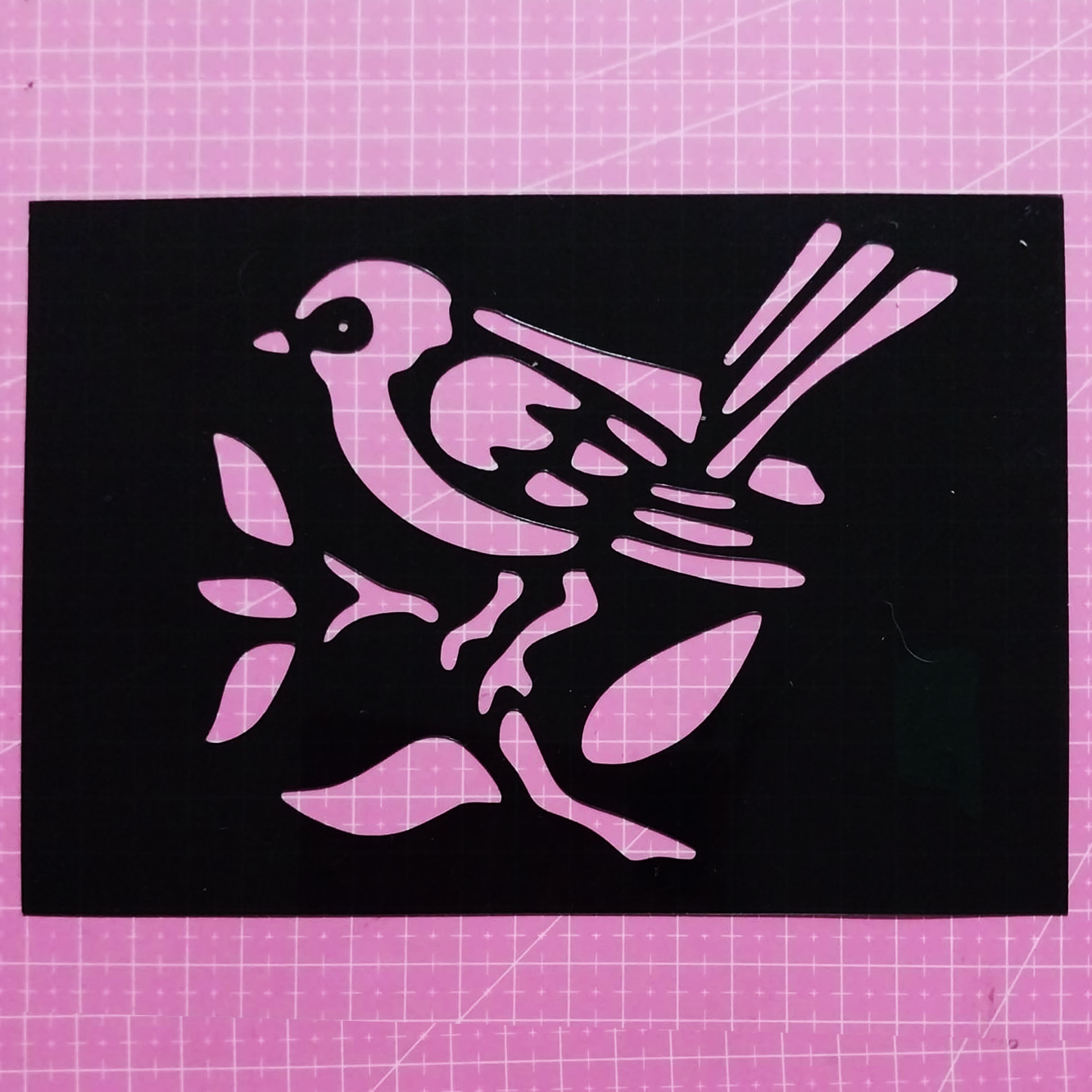 Stencil Pajaro 19x13 cms (S193)