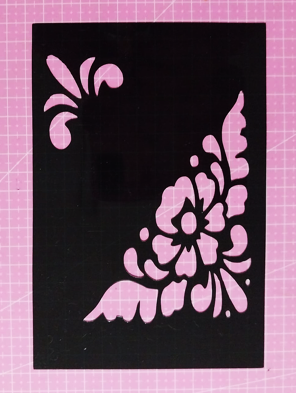 Stencil Vintage Floral 12,5x18 cms (S206)