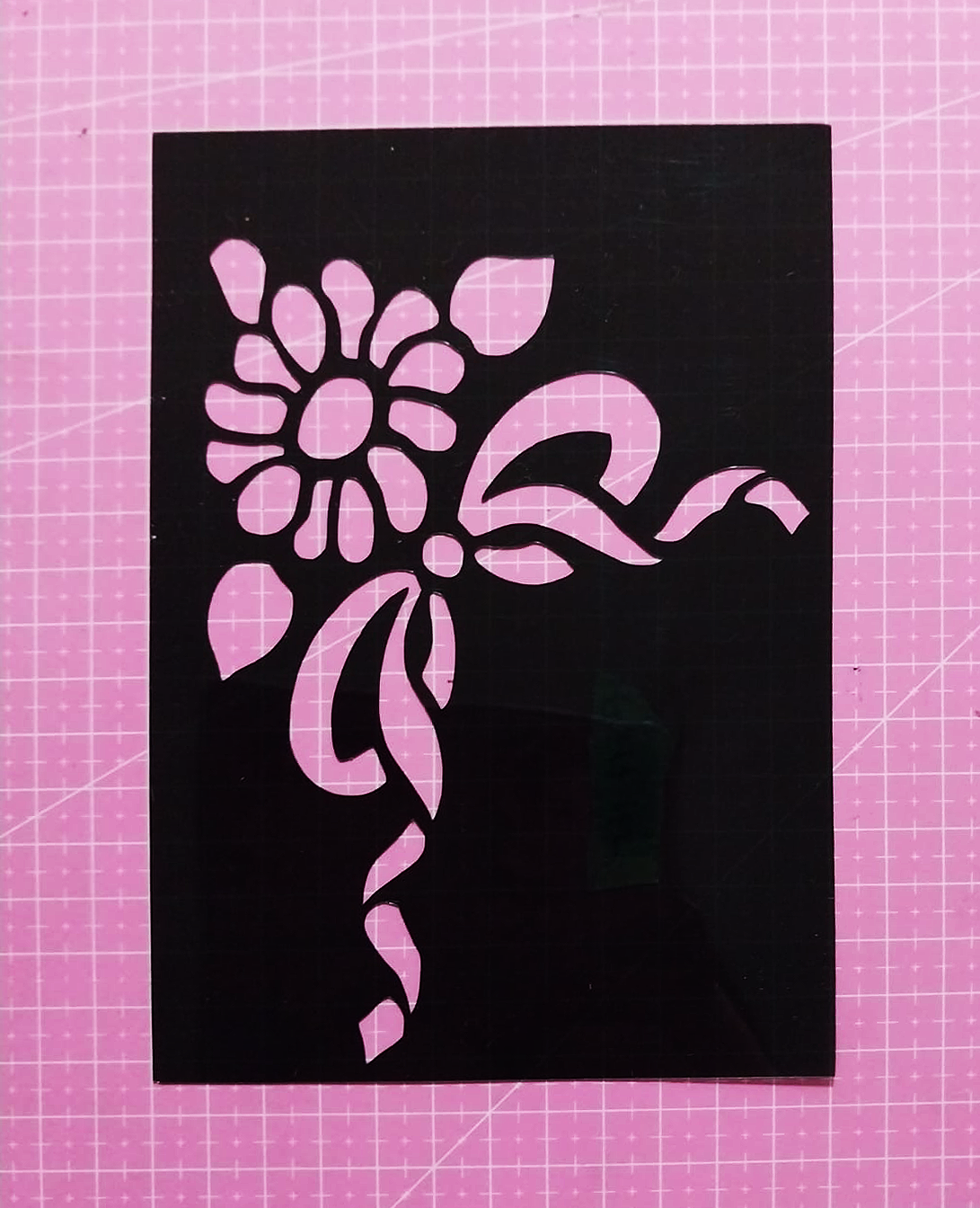 Stencil Vintage Floral 12x17 cms (S207)