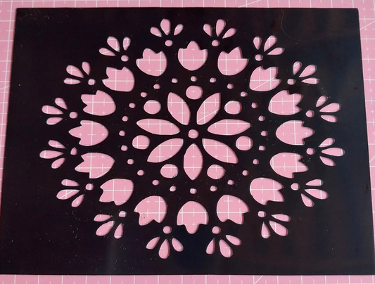 Stencil Mandala 15x11,5 cms (S101)