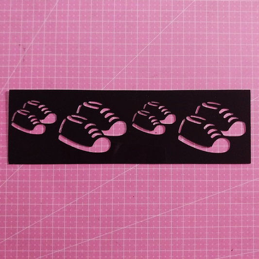 Stencil zapatillas infantiles 20x7 cms (S176)